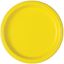 20 Pratos 18cm Amarelo Neon