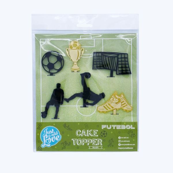 Topper Cupcake Futebol 6un