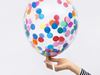 6 Balões Latex Confetti Bolinhas Cores Sortidas