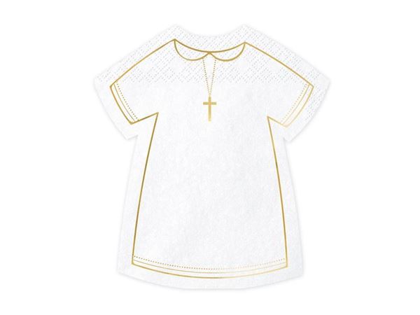20 Guardanapos Vestido Comunhão E Batismo