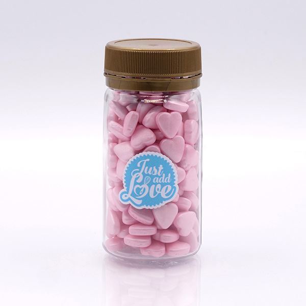 Corações 3d Rosa Claro 75gr