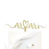 Topper Acrilico Ouro Mr & Mrs
