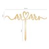 Topper Acrilico Ouro Mr & Mrs