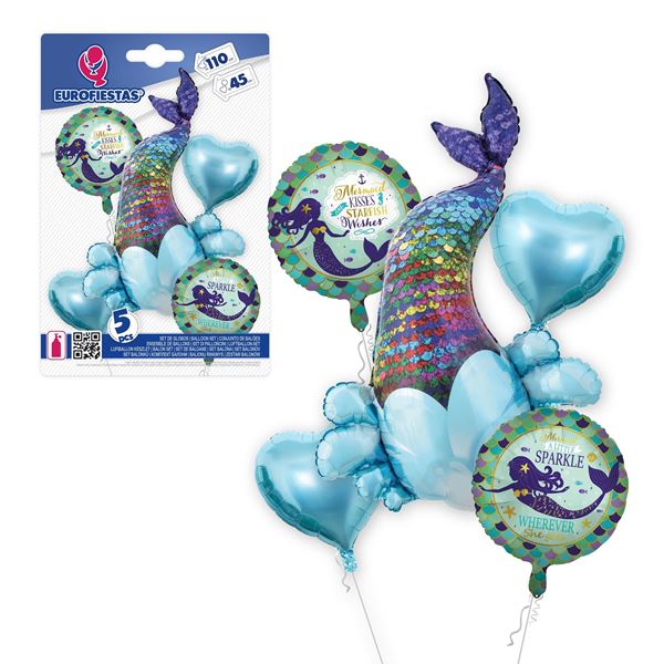 Conjunto Balões Sereia