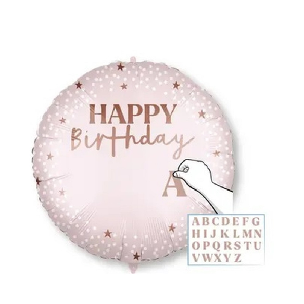 Balão Foil Standart Personalizável Rosa