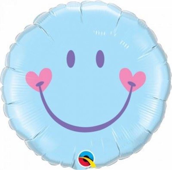 Balão Foil Sweet Smile Azul
