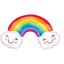Balão Supershape Rainbow With Clouds
