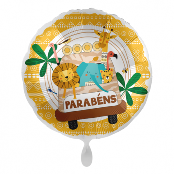 Balão Foil 18" Safari Parabéns