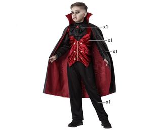 Fato Vampiro Luxo 10-12 Anos