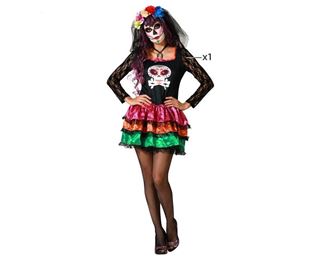 Fato Esqueleta Mexicana Sexy M-l