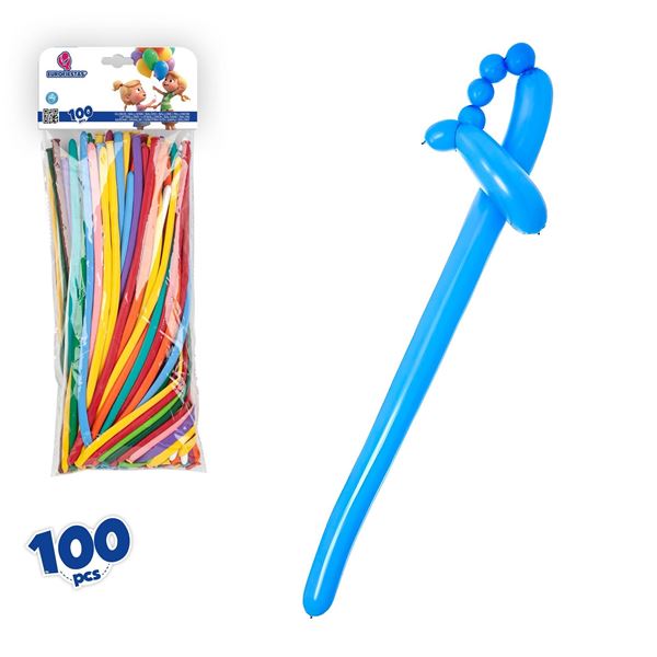 100 Balões Modelar Coloridos