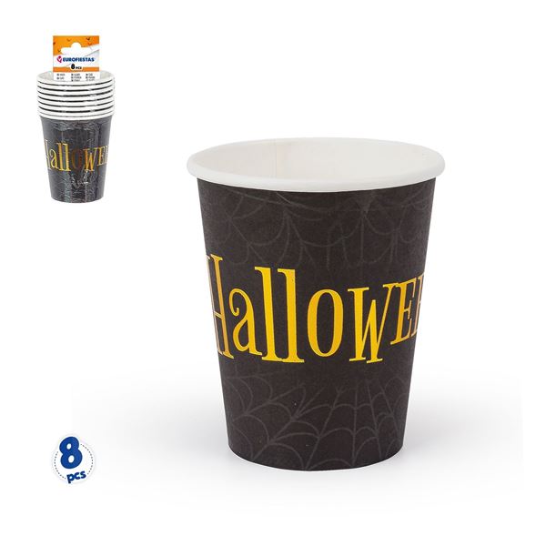 8 Copos Halloween Teia
