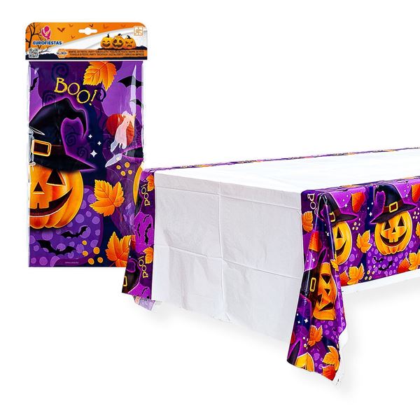Toalha Halloween Boo Laranja E Roxo