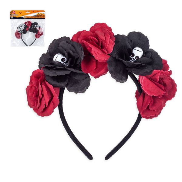 Bandolete Rosas E Caveiras
