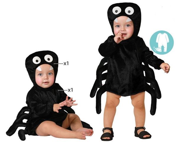 Fato Aranha Bebé 6-12 Meses