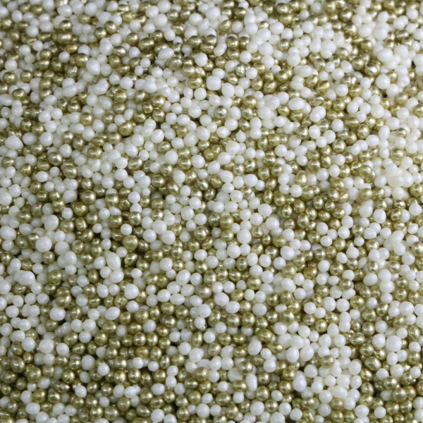 Missanga Ouro & Branco 75gr