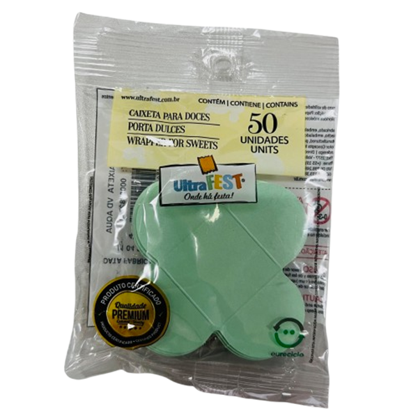 Caixeta Papel Verde Aqua 50un