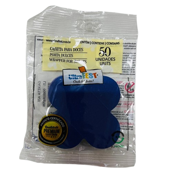 Caixeta Papel Azul Royal 50un