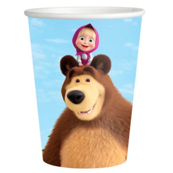 8 Copos Masha E O Urso