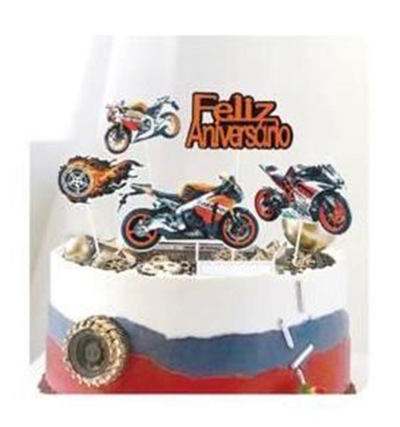 Topos De Bolo Motas 5pcs