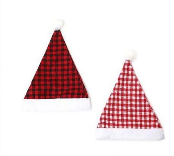 Gorro Natal Padrão Quadrados