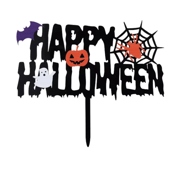 Topo De Bolo Happy Halloween