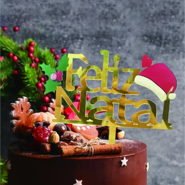Topo De Bolo Feliz Natal