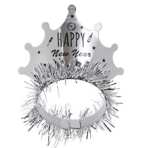 Tiara Happy New Year Prata 3pcs