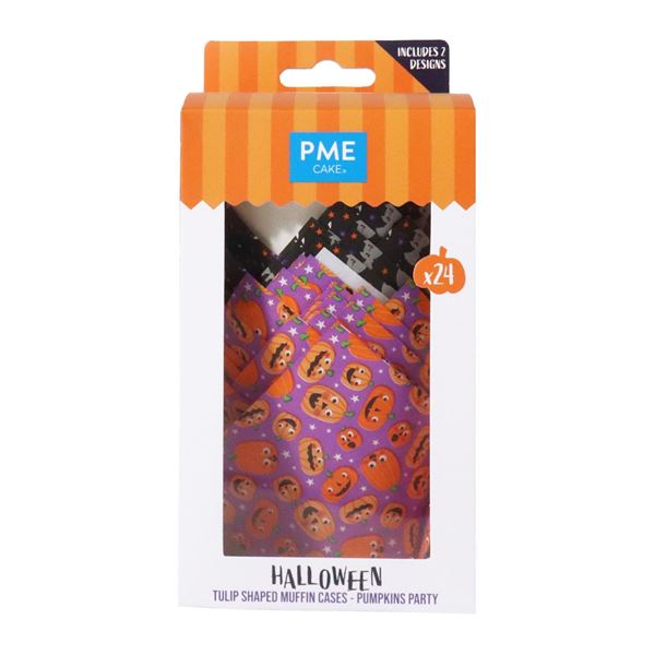 24 Tulipas Para Muffins Halloween