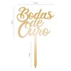 Toper Acrílico Ouro Bodas De Ouro