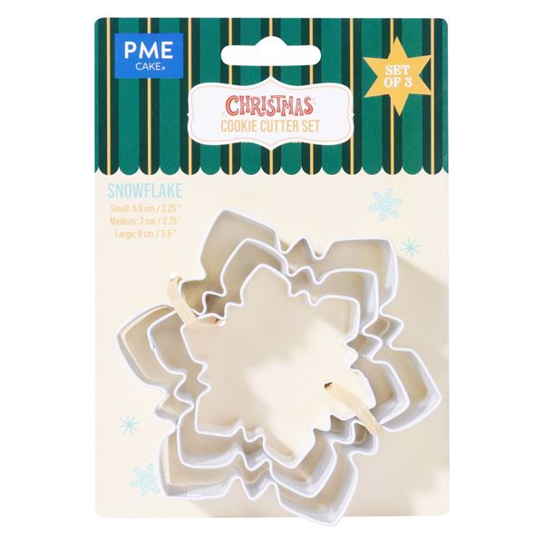 Set 3 Cortadores Floco De Neve
