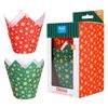 24 Tulipas Para Muffins Natal Estrelas