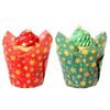 24 Tulipas Para Muffins Natal Estrelas