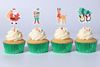 24 Cake Toppers Pai Natal E Amigos