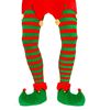 Collants Listadas Verde E Vermelho