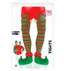 Collants Listadas Verde E Vermelho