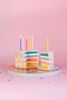 6 Velas Torcidas Rainbow Gold
