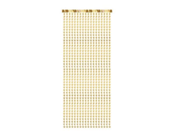 Cortina De Estrelas Dourado