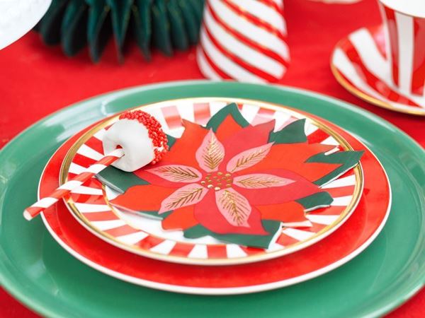 20 Guardanapos Flor De Natal