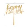 Topper Acrilico Ouro Happy New Year
