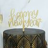 Topper Acrilico Ouro Happy New Year