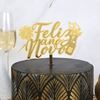 Topper Acrilico Ouro Feliz Ano Novo