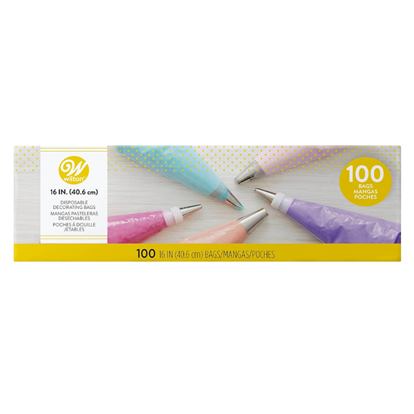 100 Sacos Pasteleiro 40cm Wilton