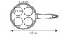 Frigideira 4 Circulos 24cm - Presto