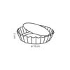 Conj 4 Formas Tarte Onduladas 10cm