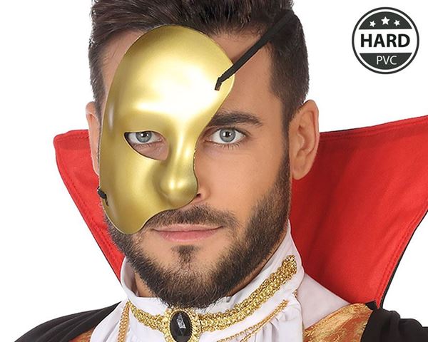 Máscara Meia Cara Dourado