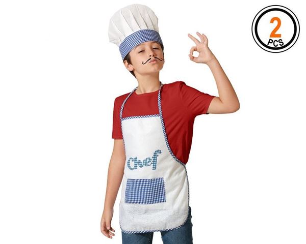 Conjunto Cozinheiro Chef Azul