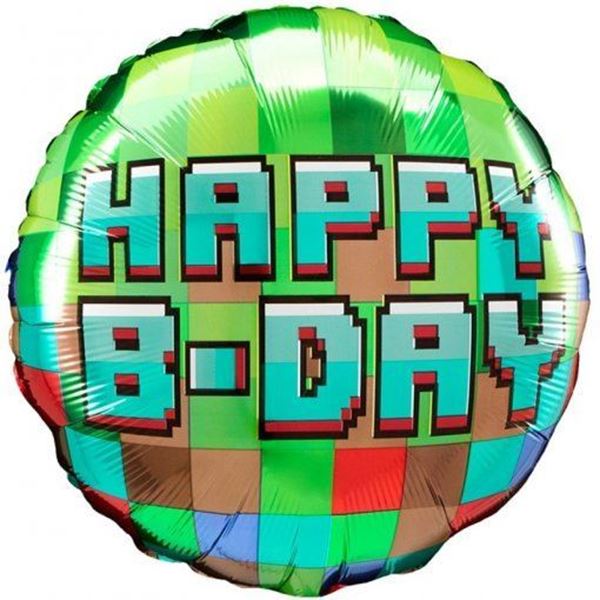 Balão Foil Standart Pixel Party