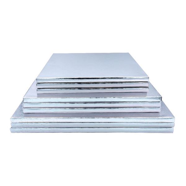 Cake Drum Prata Quadrado 30x30x1cm