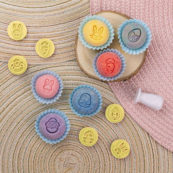 Kit Carimbos Páscoa Brilhante 7pc
